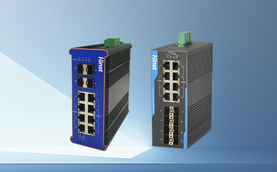 Rail-mounted industrial switch