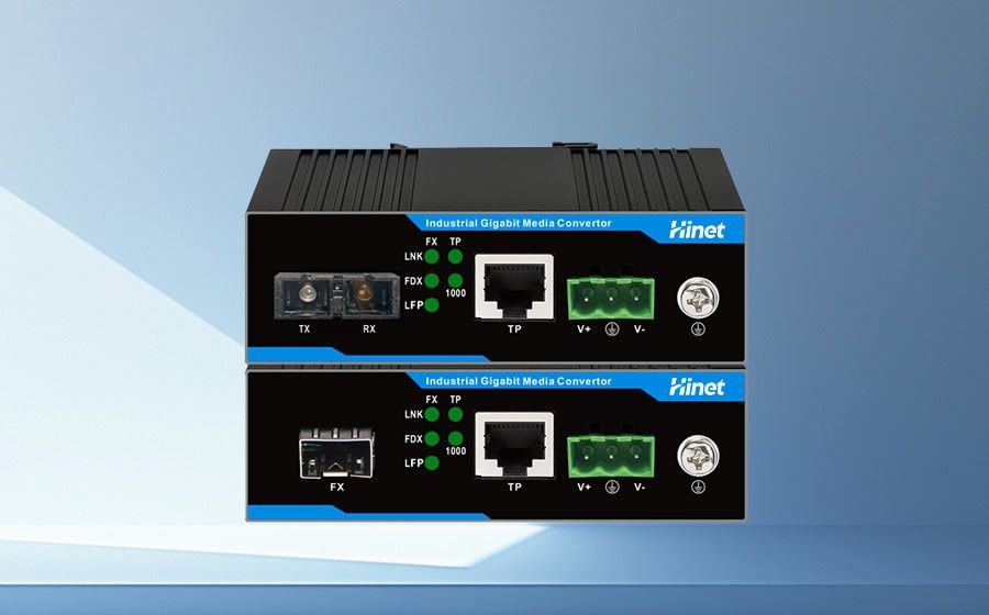 Industrial fiber optic transceiver
