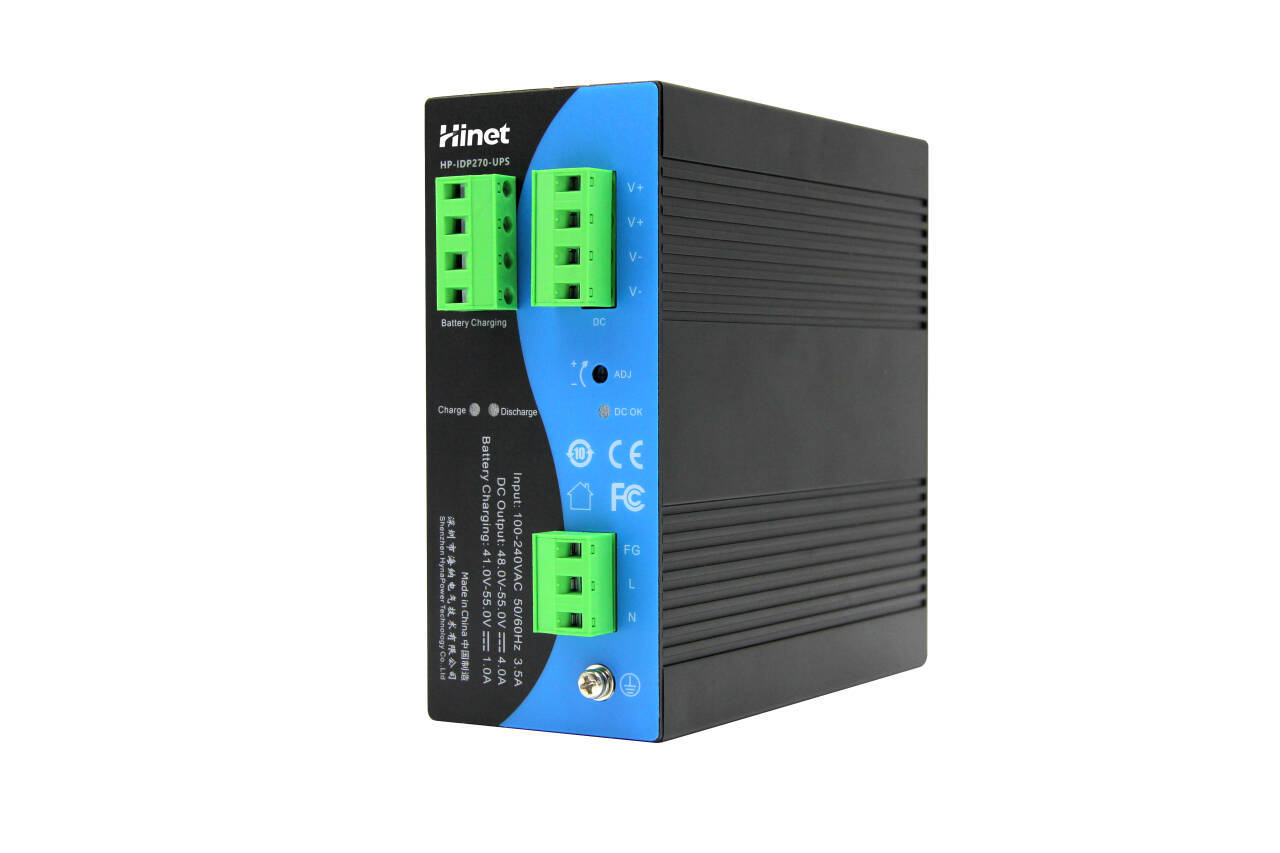 HP-IDP270 270W DIN-rail UPS Uninterruptible Industrial Power Supply Complies with EN61000-3-2 Standard