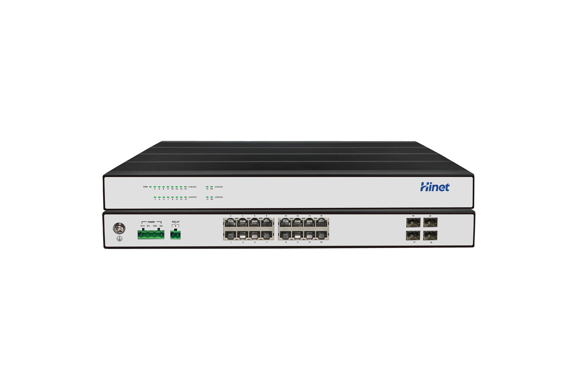 IRS2616F4Y-AC/DC 全国产化机架式16个千兆RJ45口+4个千兆SFP光口 工业级以太网交换机
