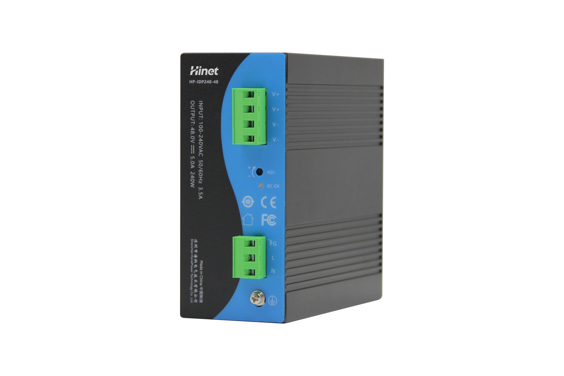 HP-IDP240 240W DIN-Rail Industrial Power Supply