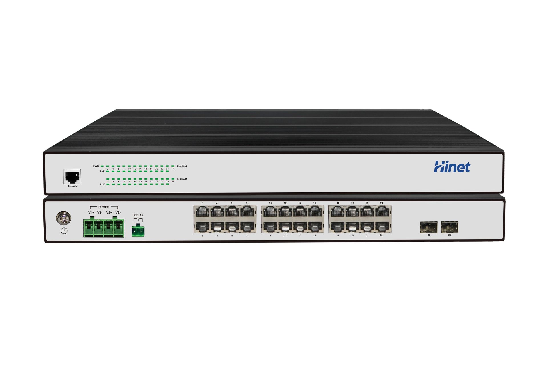 IRS2916F2R 16个千兆RJ45口+ 2个千兆 SFP插槽口二层管理型工业级机架式交换机