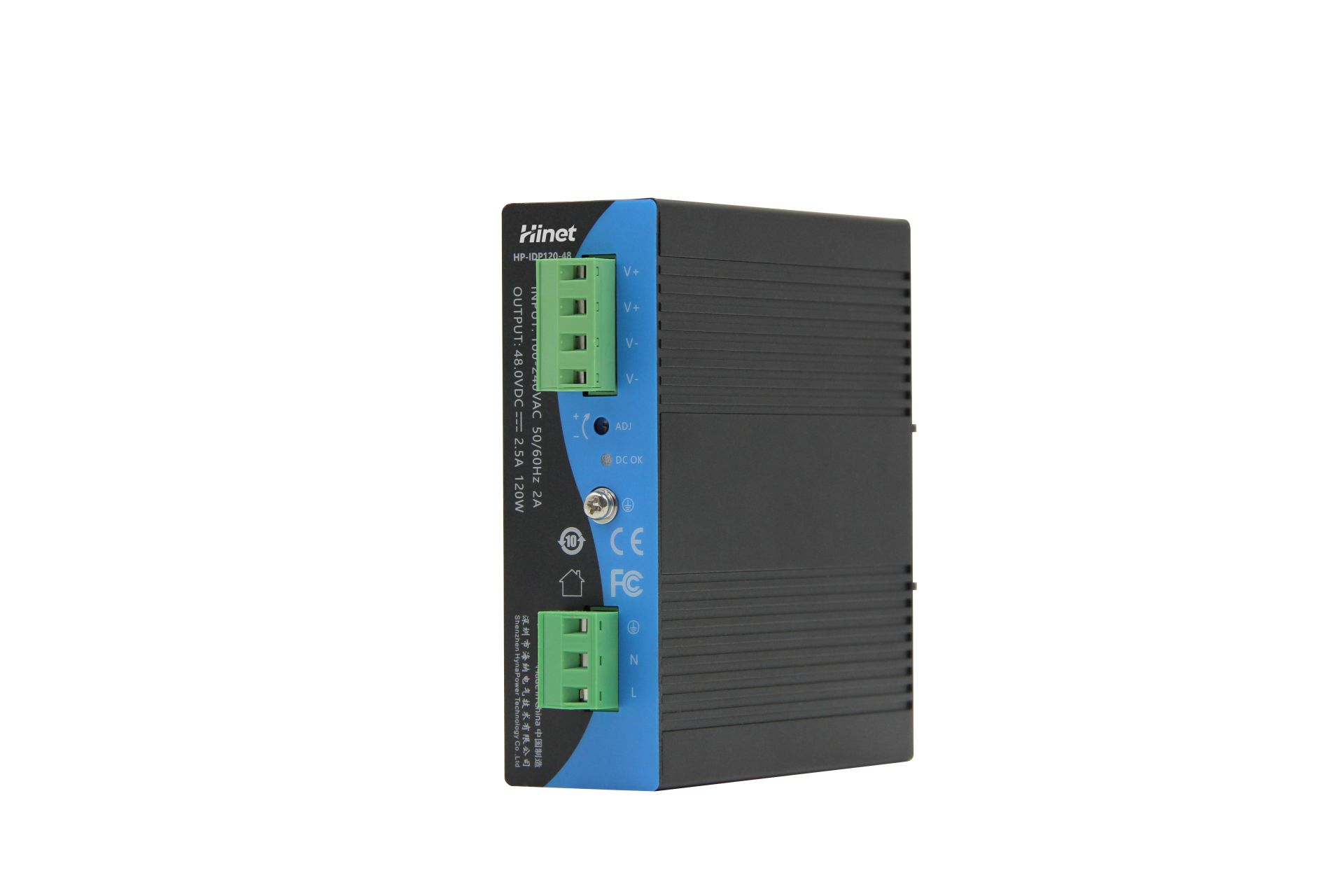 HP-IDP120 120W DIN-Rail Industrial Power Supply